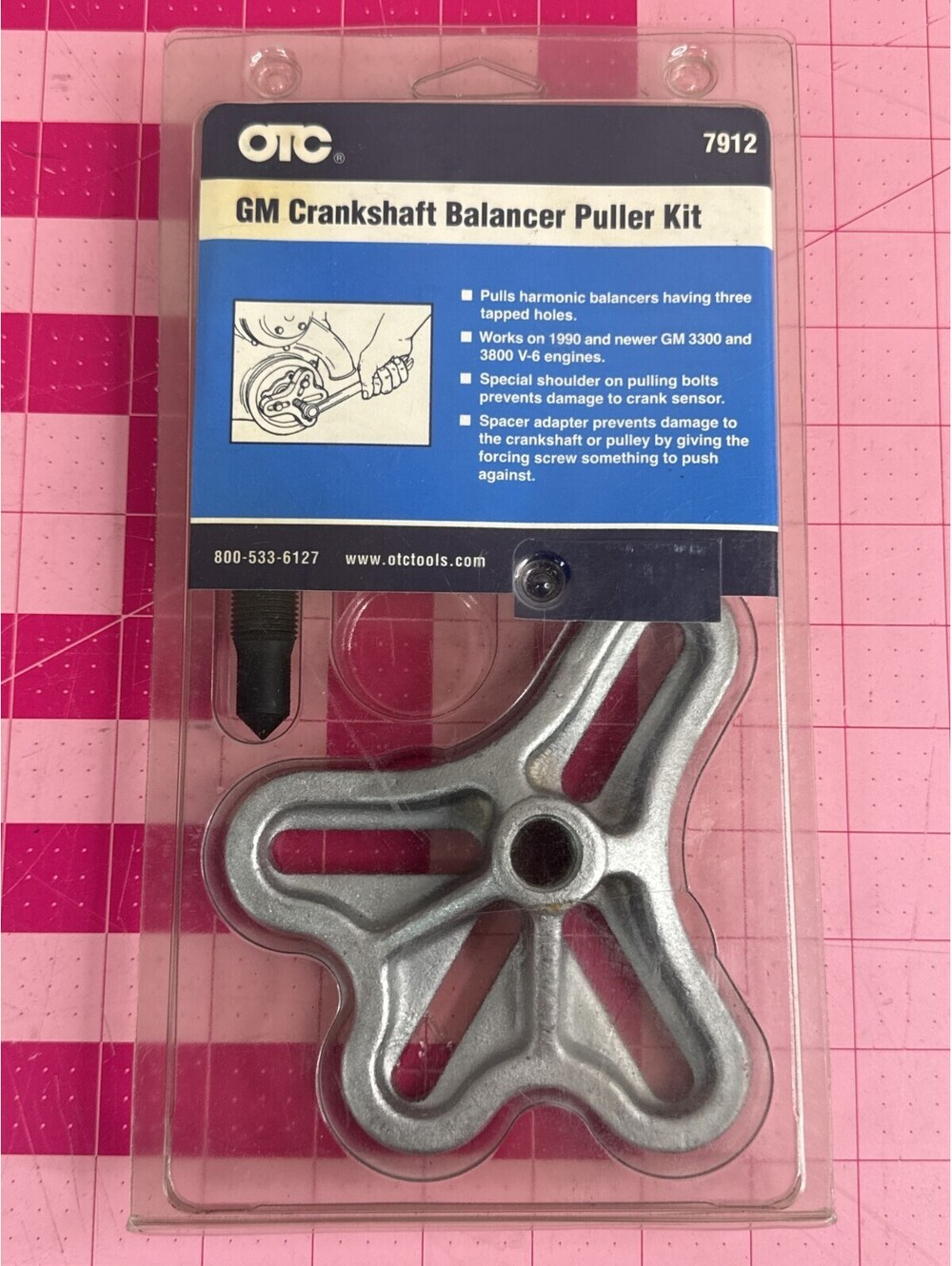 OTC GM Crankshaft Balancer Puller Kit and Adapter Sets 7912